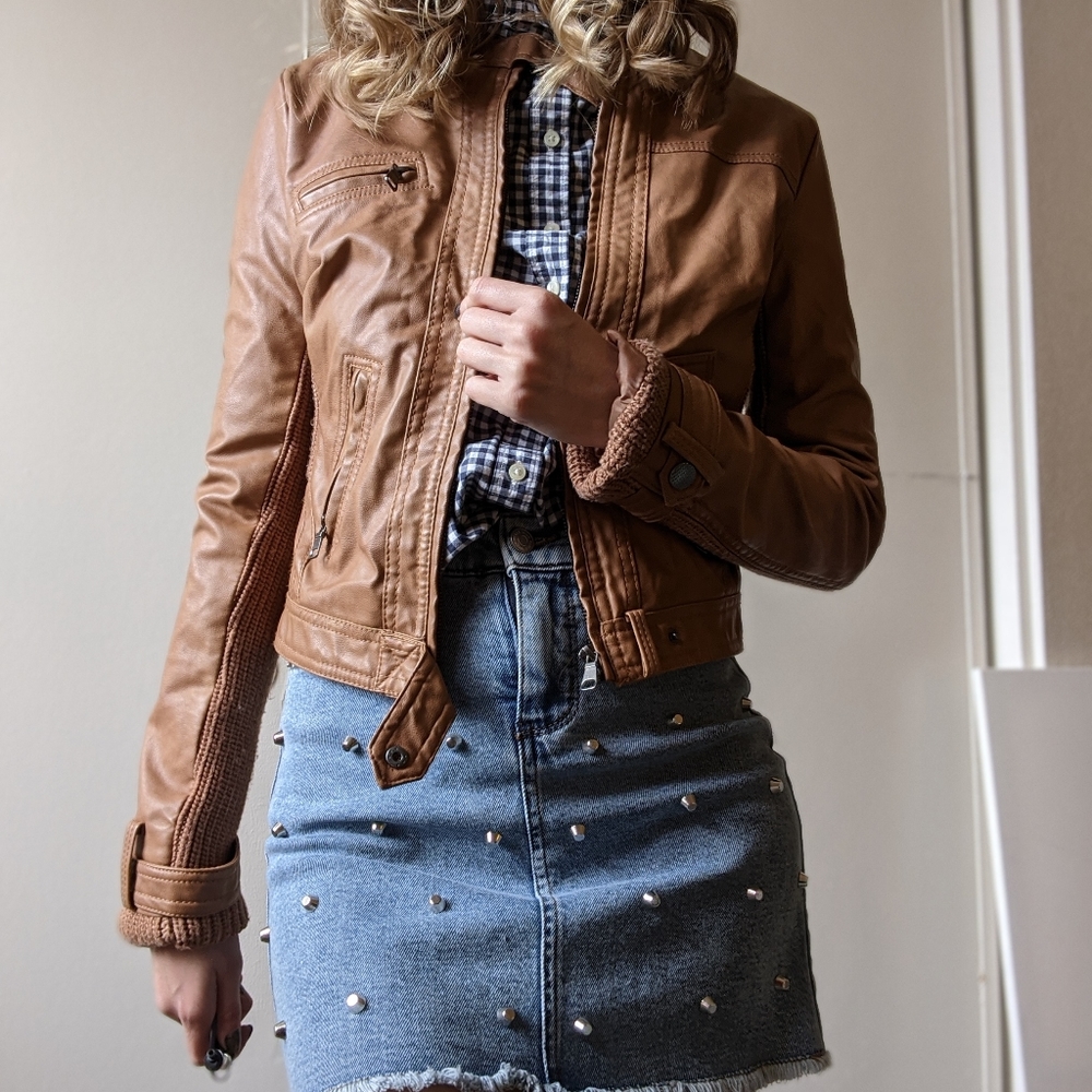 Faux leather jacket - Picture 3 of 4